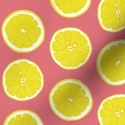 Lemons on Pink-small scale