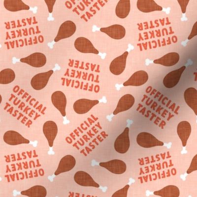 Official Turkey Taster - Turkey Leg - Dog Fall Fabric - pink - LAD22