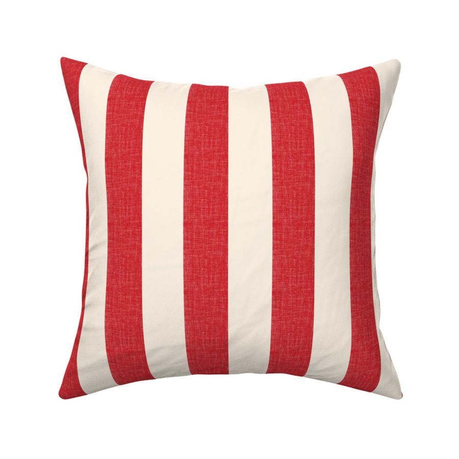 Textured Wide Stripe Red