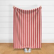 Textured Wide Stripe Red