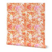 Tie Dye Flowers Orange