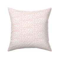 Dottie Hearts // White on Lt Peachy Pink (Small Size)