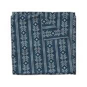 mud cloth arrow stripes - stone blue - mudcloth tribal - C22