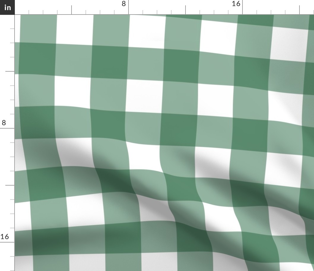 Gingham - Emerald  - Large