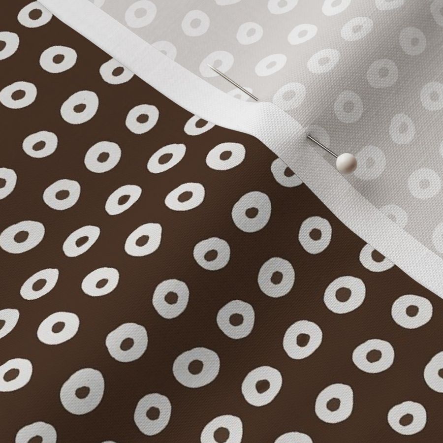 Dots with dots dark brown by mariarein XS 5