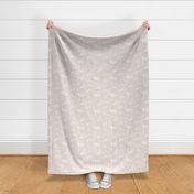 Medium / Woodland Damask / Blush Background