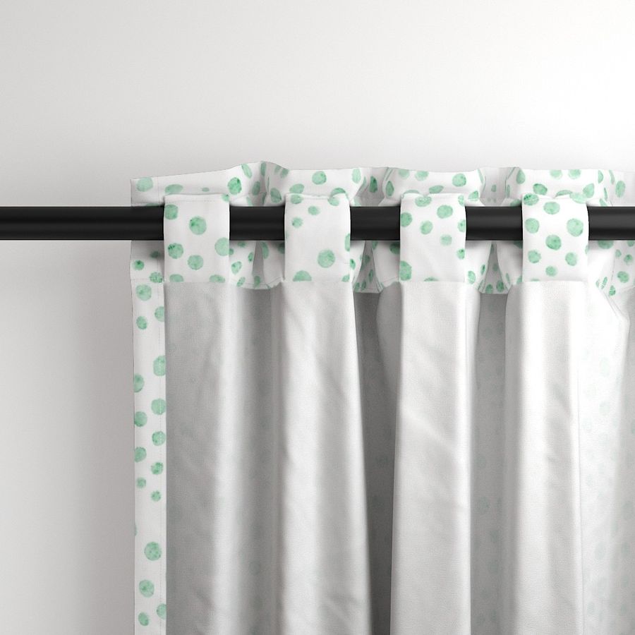 small scale abstract shell dots - jade scallop - coastal green wallpaper