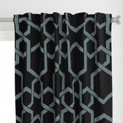 Hebron Geometric Black and Slate Large