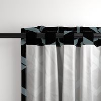 Hebron Geometric Black and Slate Large