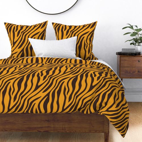 Zebra Stripes - 1393 jumbo - Espresso Brown and Harvest Gold