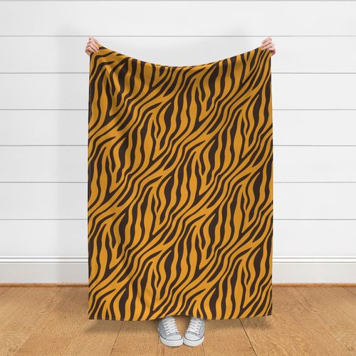 Zebra Stripes - 1393 jumbo - Espresso Brown and Harvest Gold