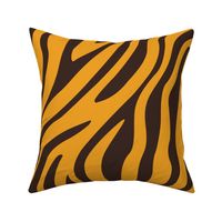 Zebra Stripes - 1393 jumbo - Espresso Brown and Harvest Gold