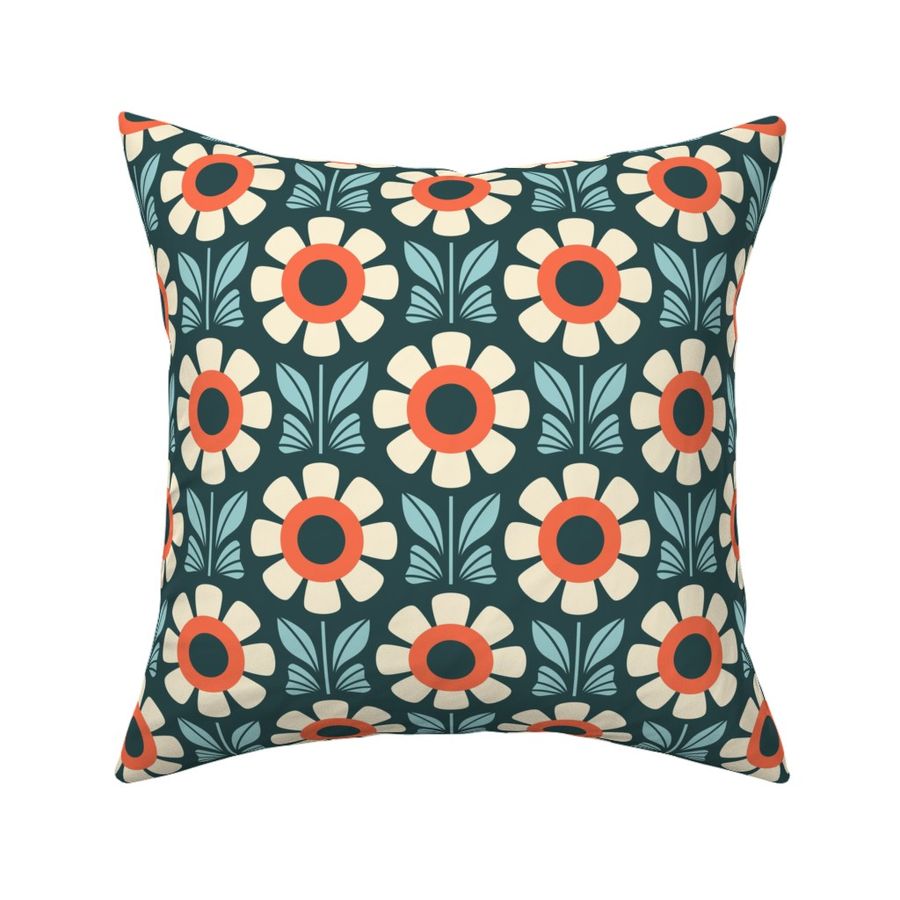 2521 E Medium - retro daisies