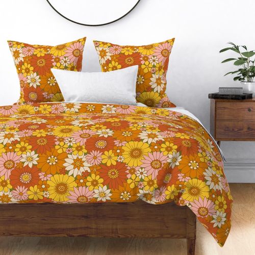 60s Retro Daisy Floral - Large