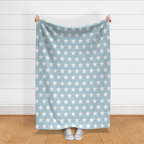 Light Blue and White USA Stars 24 inch