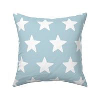 Light Blue and White USA Stars 24 inch