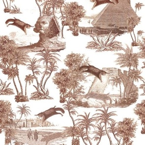 Giant flying squirrel attack toile-TAUPE