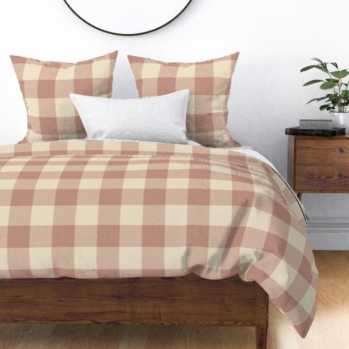 Twill Buffalo Plaid Bronze Beige