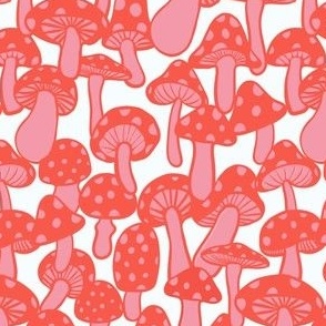 Red mushrooms