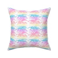 Miami Palm Trees Rainbow Print