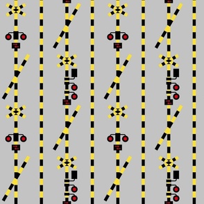 Railroad crossing/Japan/Gray