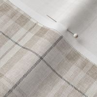 (small scale) neutral fall plaid -  grey stripe  -  C23