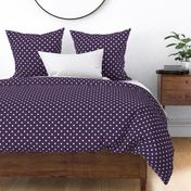 29 Plum- Polka Dots- 1/2 inch- Petal Solids Coordinate- Polka Dot Wallpaper- Purple- Violet- Halloween