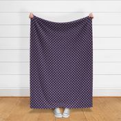 29 Plum- Polka Dots- 1/2 inch- Petal Solids Coordinate- Polka Dot Wallpaper- Purple- Violet- Halloween