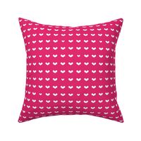 Dotted Hearts on Cerise Pink