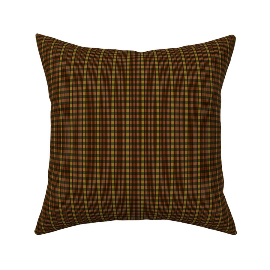 Autumn Feelings Checkered Tartan Plaid Mustard, Burgundy and Dark Green 