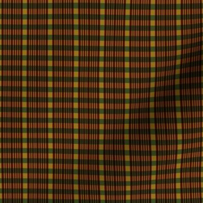 Autumn Feelings Checkered Tartan Plaid Mustard, Burgundy and Dark Green 