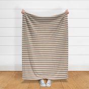 Thick Stripe {Charcoal Black, Neutral Tan and Bran on Clear Moon / Off White} 