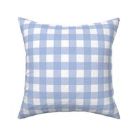 Medium scale sky blue gingham -  6 inch repeat