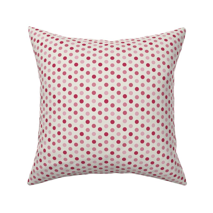 Polka Dots for Girls Bedroom or Apparel in Shades of Magenta & Pink