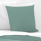 Houndstooth Check, Dark Emerald Green, Mini Micro 