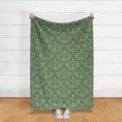 Victorian Floral Damask - green