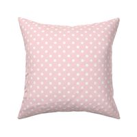 Dark Dotty: Light Millennial Pink Polka Dot, Light Pink Dotted