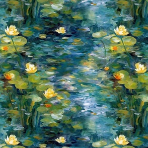 monet abstract waterlilies