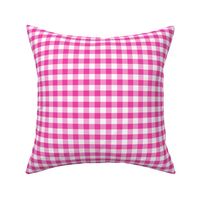 Barbie fuchsia plaid 1x1