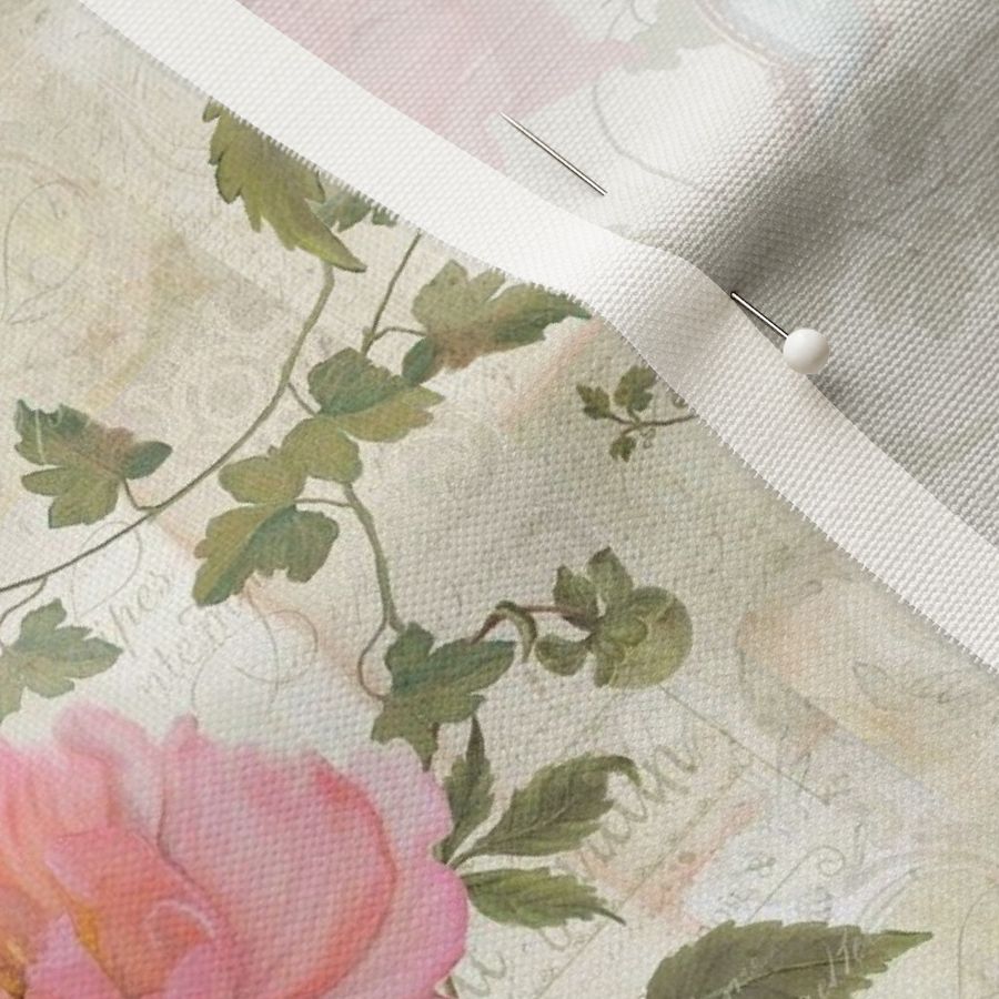 4" Le Petit Jardin Pink Peony Floral by Audrey Jeanne