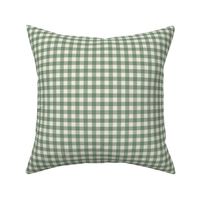  3/8" Gingham: Powdery Forest Gingham Check, Green Buffalo Plaid, Buffalo Check