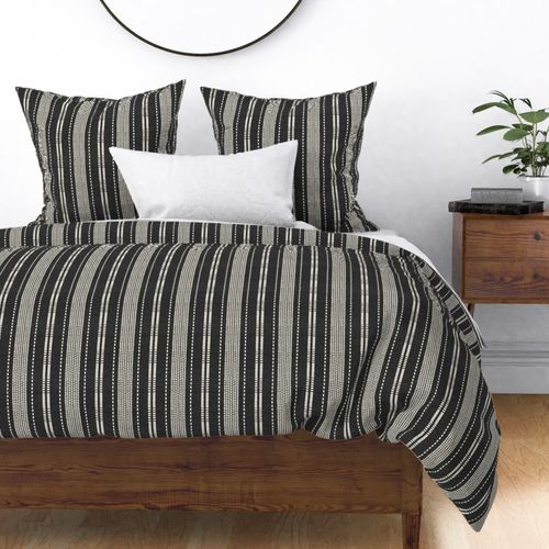 stitches stripes - charcoal - LAD23