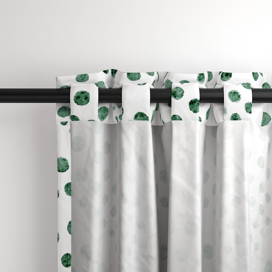 abstract shell dots - emerald green scallop - coastal green wallpaper