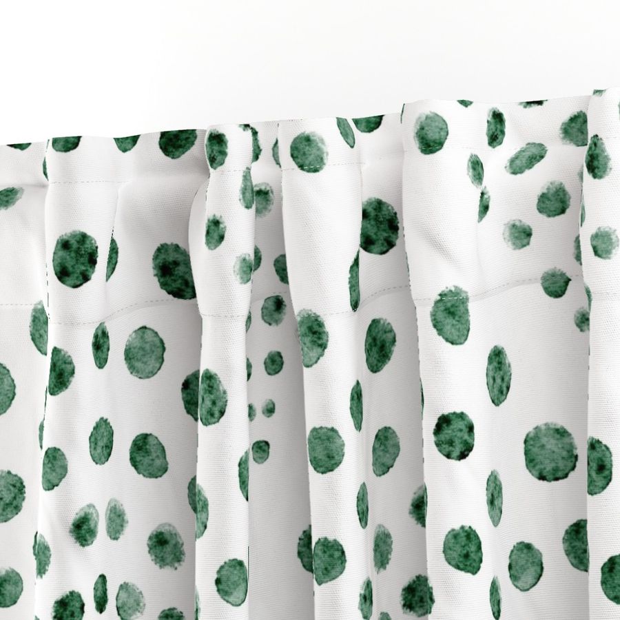 abstract shell dots - emerald green scallop - coastal green wallpaper