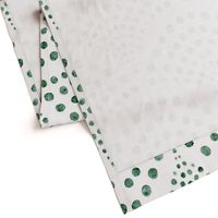 abstract shell dots - emerald green scallop - coastal green wallpaper