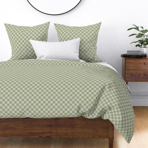 Sage Stucco Diagonal Plaid Small Scale