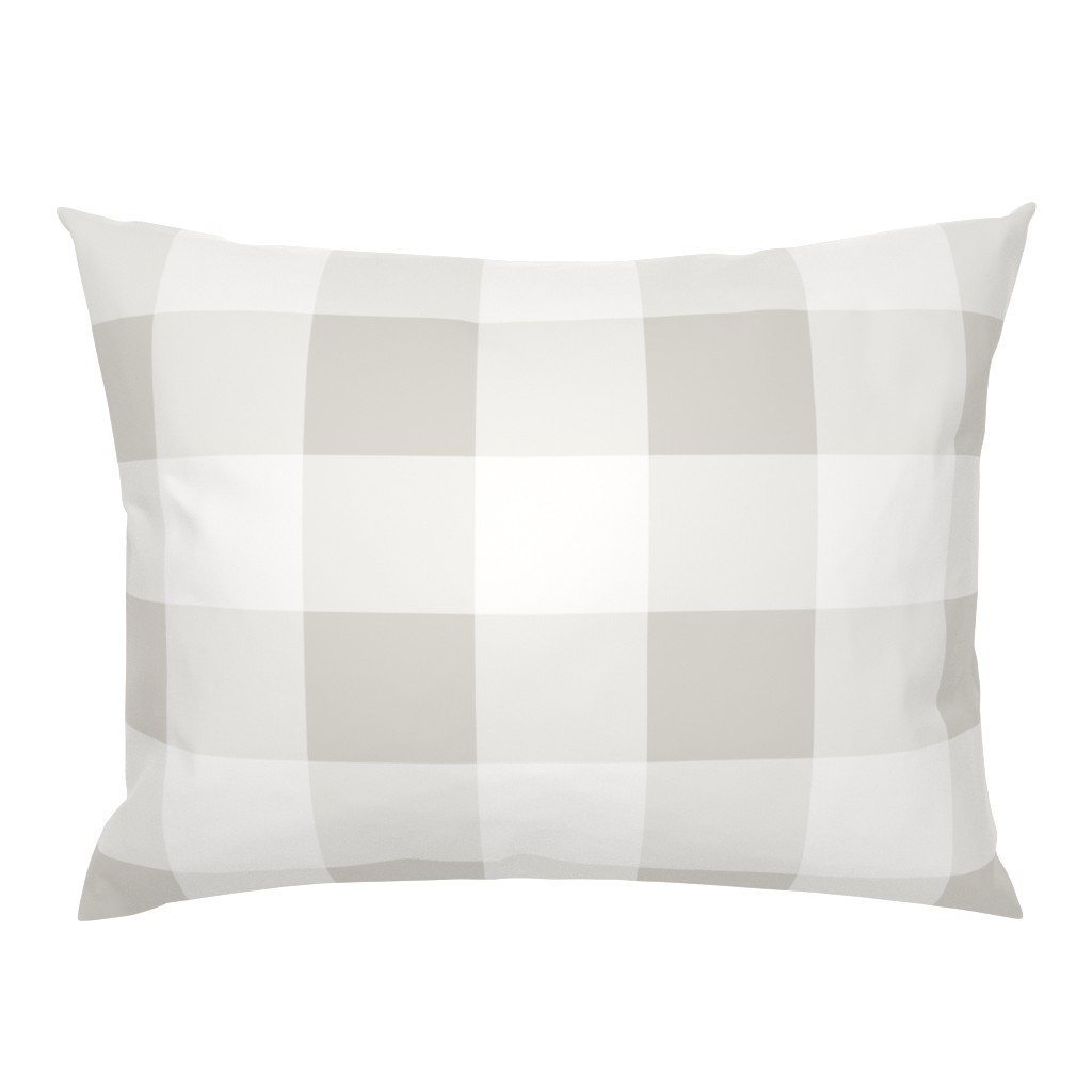 Gingham - Benjamin Moore Gray Owl and White