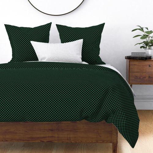 0.5 in Checkerboard in black and Castleton Green