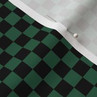 0.5 in Checkerboard in black and Castleton Green