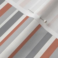 Gray and Rust Stripes, Varying 35